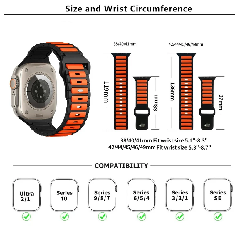 Weich Apple Smartwatch Silikon Universell Armband