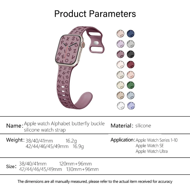 Mega Bequem Apple Smartwatch Silikon Universell Armband