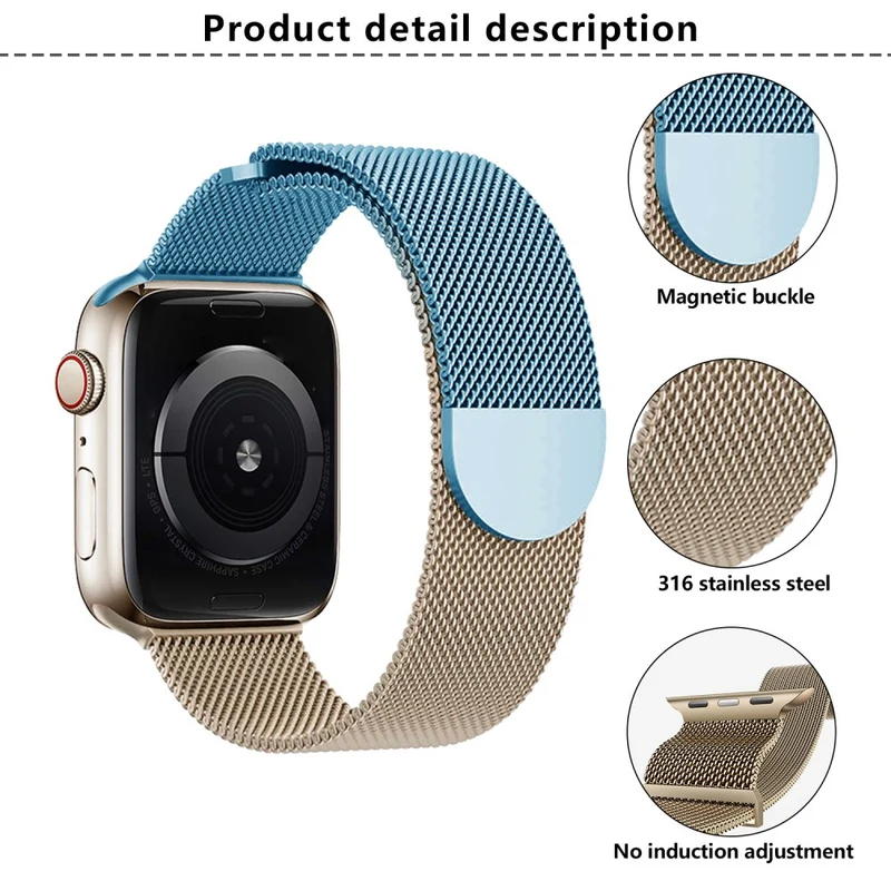 Bemerkenswert Robust Apple Smartwatch Metall Universell Armband