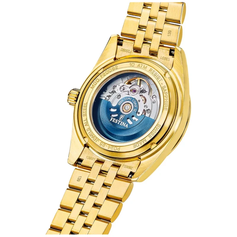 Festina Swiss Made F20092/1 Herrenuhr • Automatikwerk Soprod P024 • Saphirglas