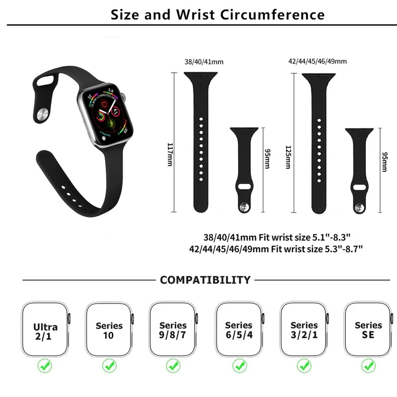 Unglaublich Bequem Apple Smartwatch Silikon Universell Armband