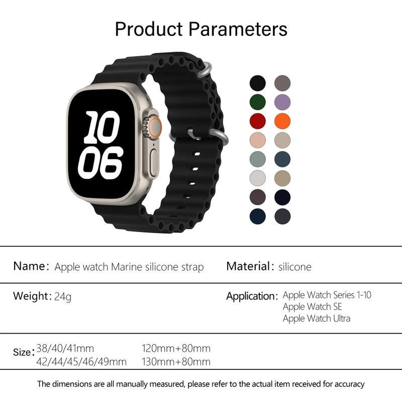 Flexibel Apple Smartwatch Silikon Universell Armband