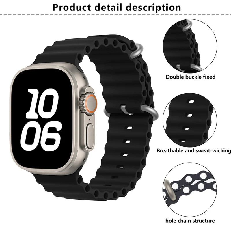 Sehr Angenehm Apple Smartwatch Silikon Universell Armband