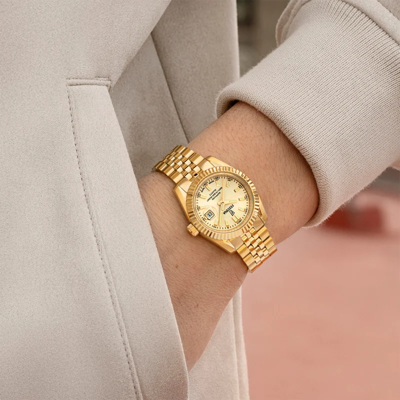 Festina Swiss Made Classic Steel F20089/2 Damen Armbanduhr • Saphirglas • 10 bar wasserdicht