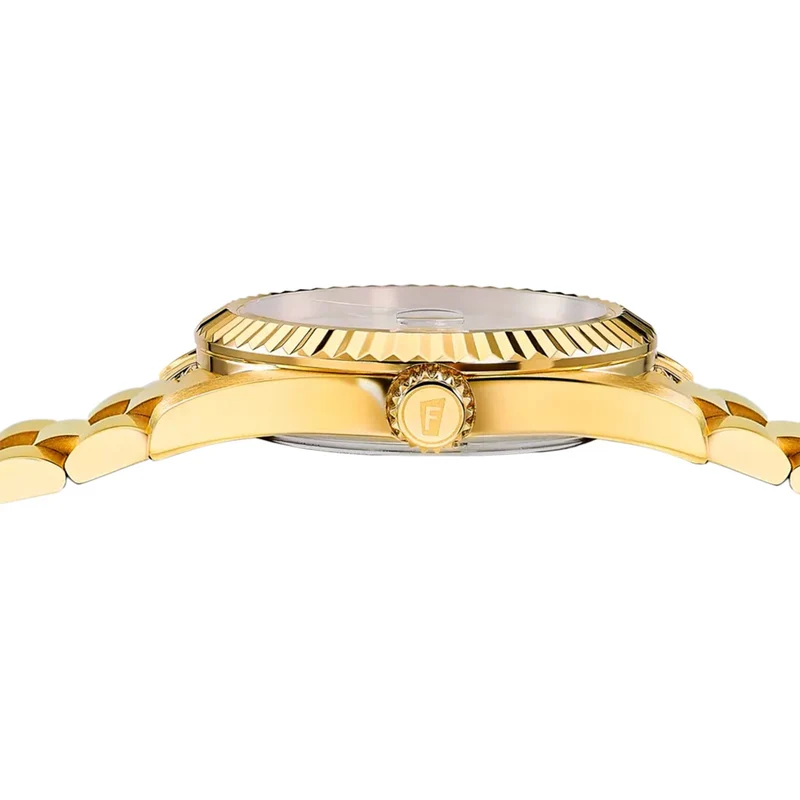 Festina F20086/B Herrenuhr Goldfarben/Schwarz • Saphirglas • Schweizer Quarzwerk