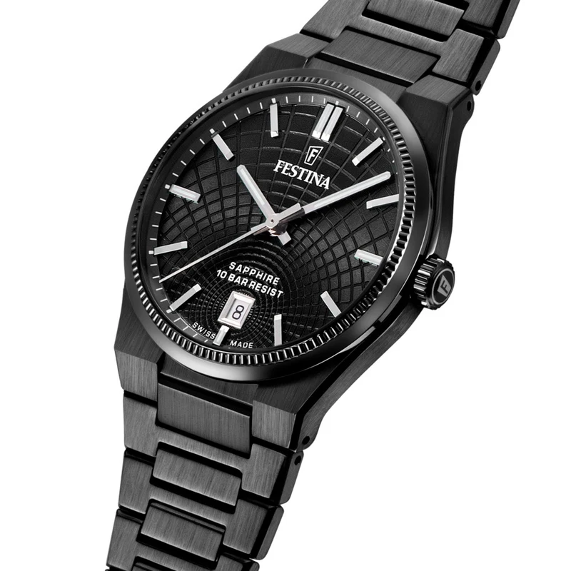 Festina Rivé F20080/1 Herrenuhr • Saphirglas • Swiss Made Automatik