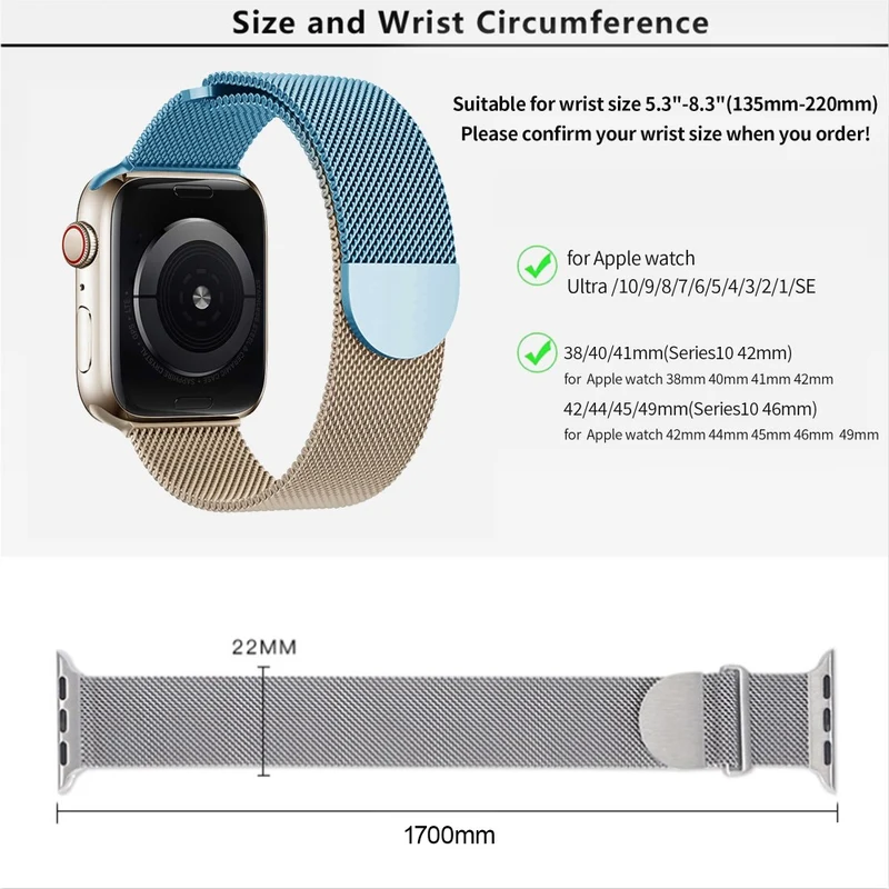 Absolut Gut Apple Smartwatch Metall Universell Armband