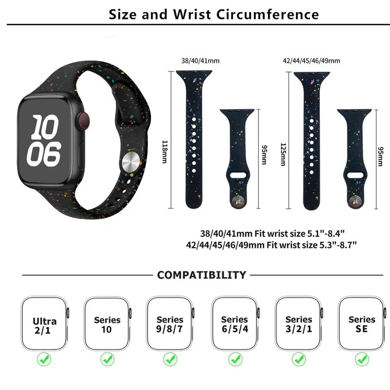 Super Süß Apple Smartwatch Silikon Universell Armband