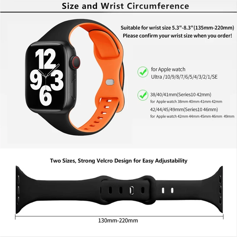 Flexibel Apple Smartwatch Silikon Universell Armband
