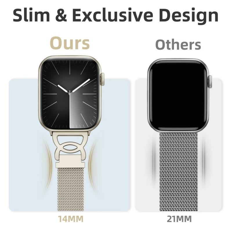 Unglaublich Stark Apple Smartwatch Metall Universell Armband