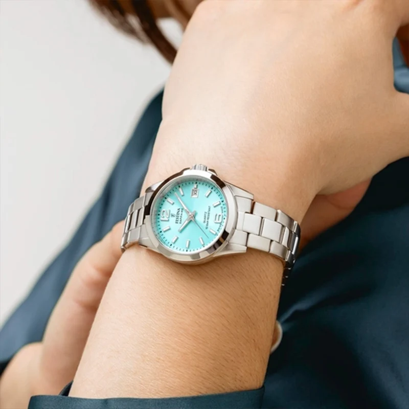Festina Swiss Made F20049/4 Damenuhr Blau • Saphirglas • 10 ATM Wasserdicht