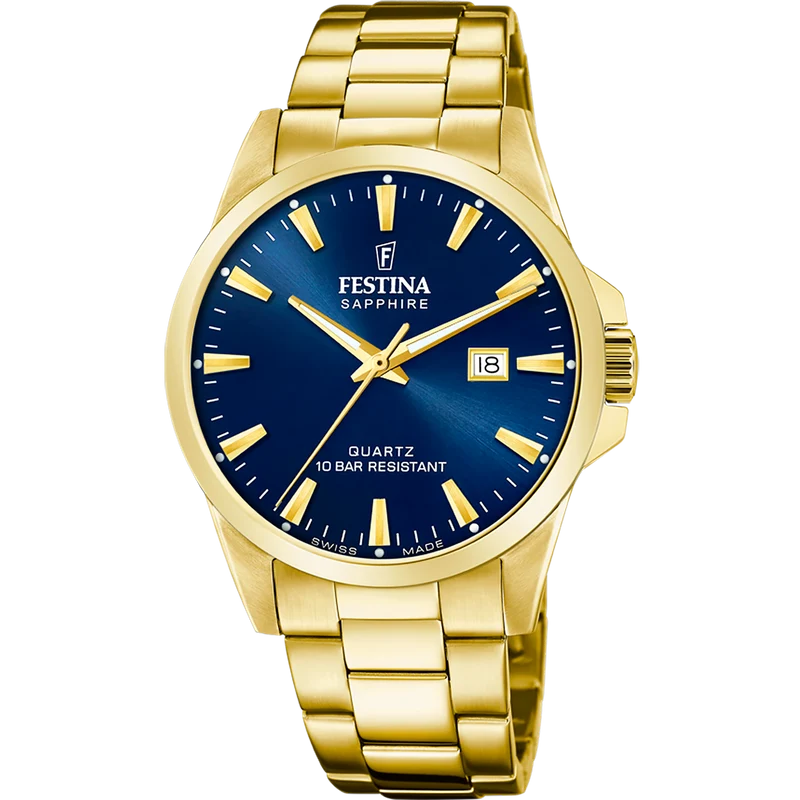 Festina Swiss Made F20044/3 Herrenuhr • Saphirglas • Quarzwerk RONDA 705