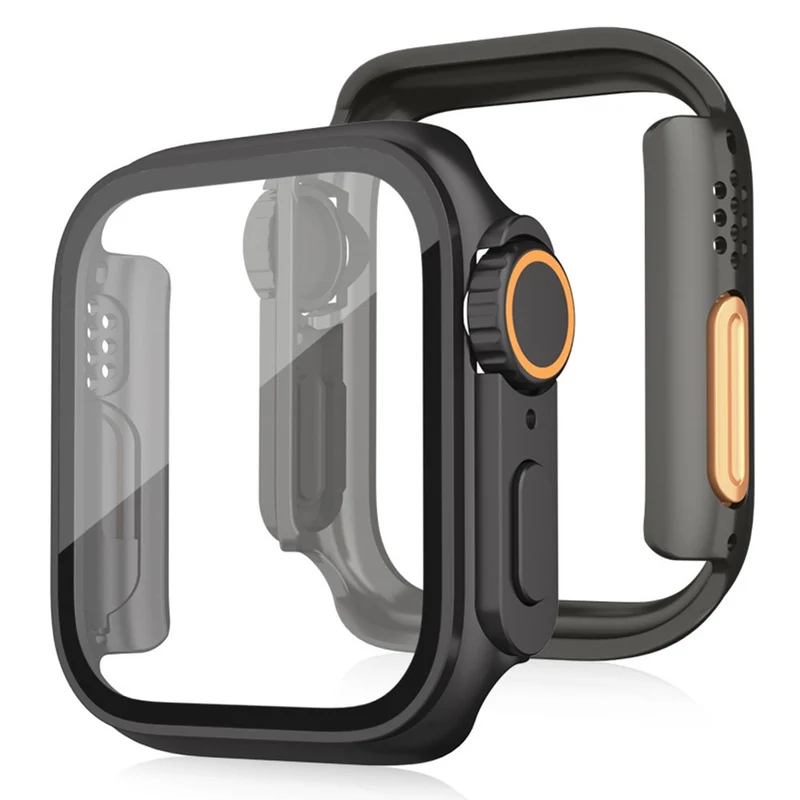 Süß Apple Smartwatch Universell Hülle mit Displayschutz in Glas und Silikon