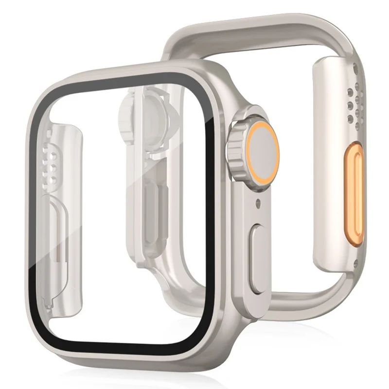Süß Apple Smartwatch Universell Hülle mit Displayschutz in Glas und Silikon