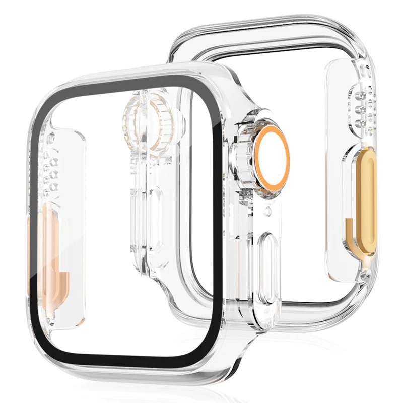 Süß Apple Smartwatch Universell Hülle mit Displayschutz in Glas und Silikon