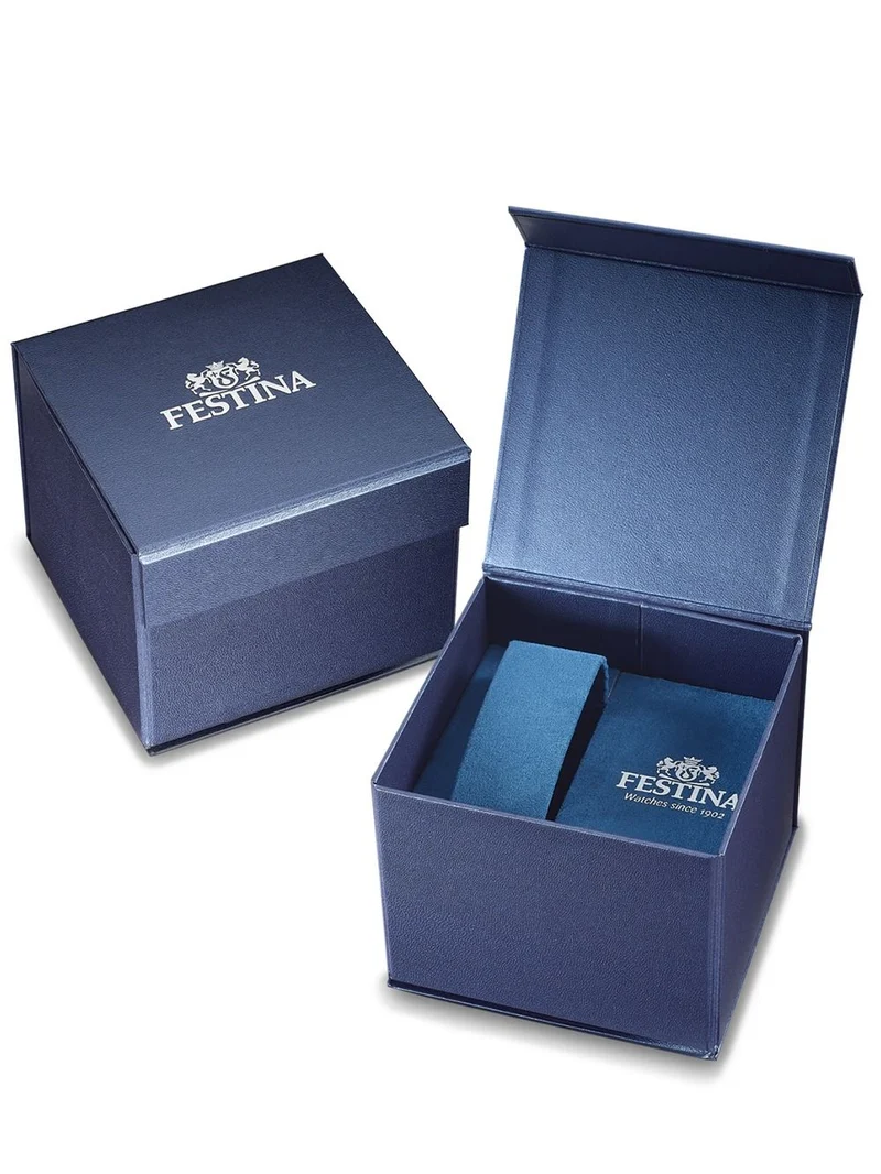 Festina Swiss Made Classic F20009/3 Damenuhr Blau • Saphirglas • Swiss Made Quarzwerk