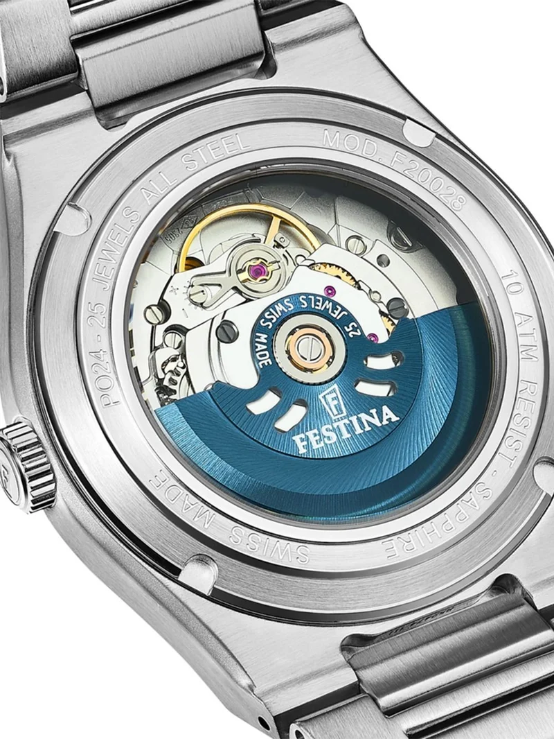 Festina Rivé F20028/1 Herrenuhr • Automatikwerk Swiss Made • Saphirglas