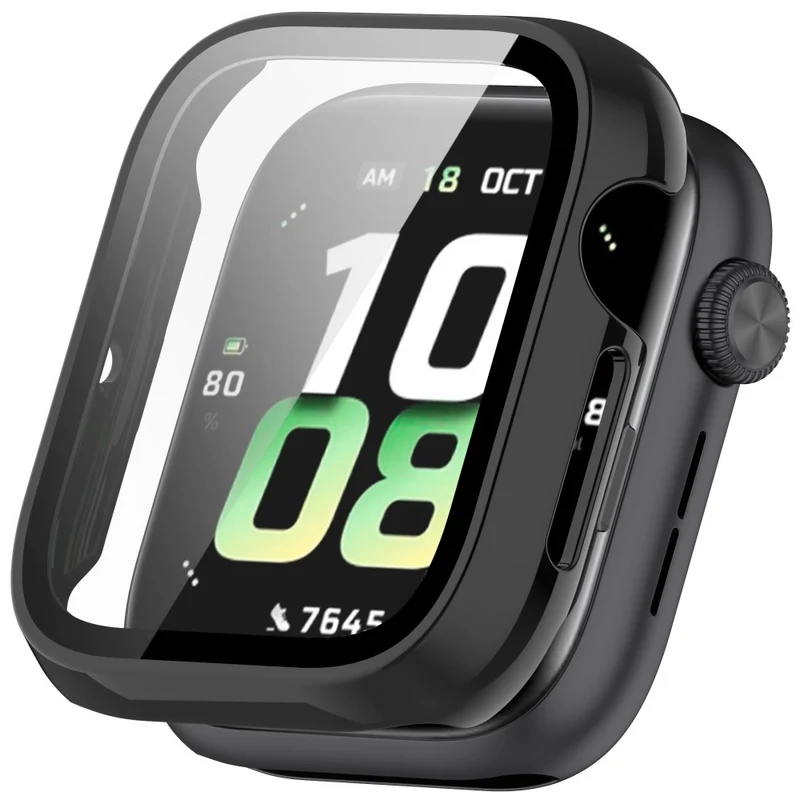 Bequem Honor Watch 5 Hülle mit Displayschutz in Glas und Silikon