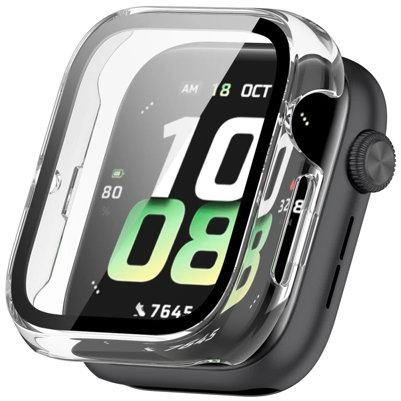 Bequem Honor Watch 5 Hülle mit Displayschutz in Glas und Silikon