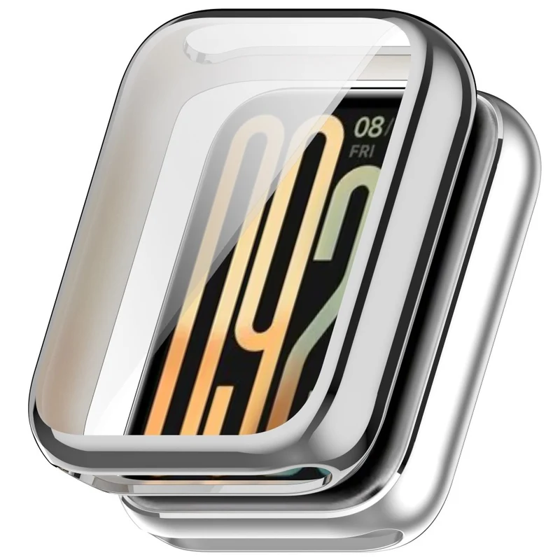 Bequem Xiaomi Smart Band 9 Pro Hülle mit Displayschutz in Silikon