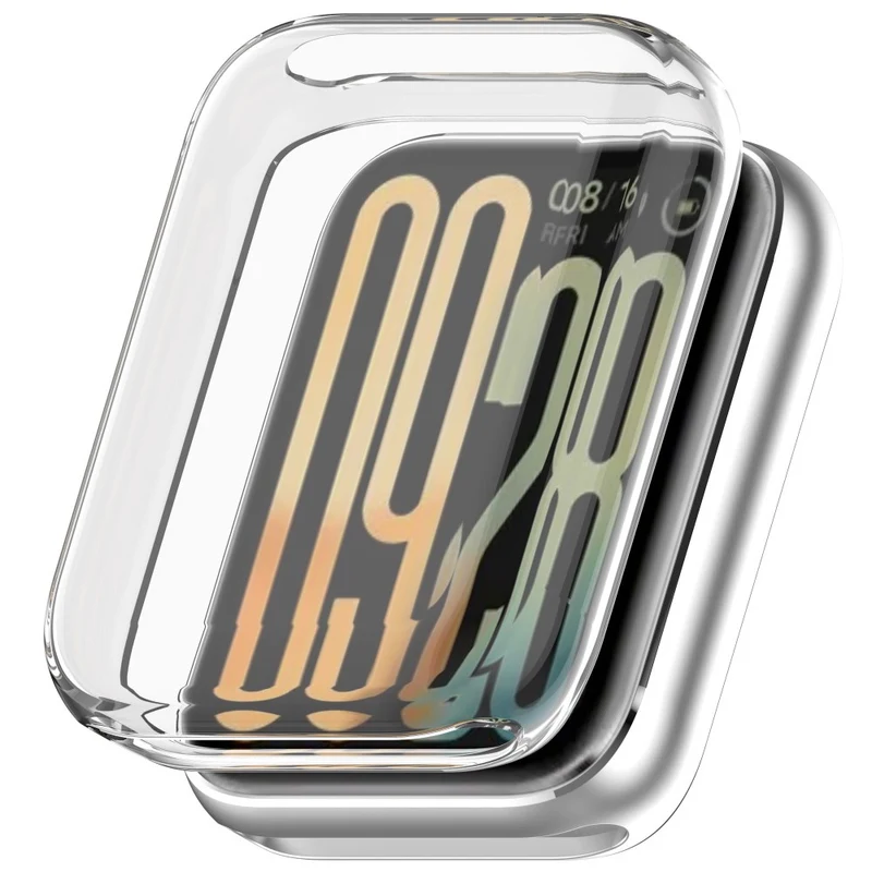 Bequem Xiaomi Smart Band 9 Pro Hülle mit Displayschutz in Silikon