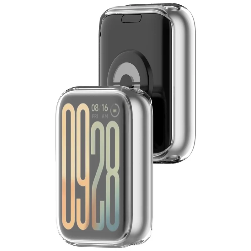 Bequem Xiaomi Smart Band 9 Pro Hülle mit Displayschutz in Silikon