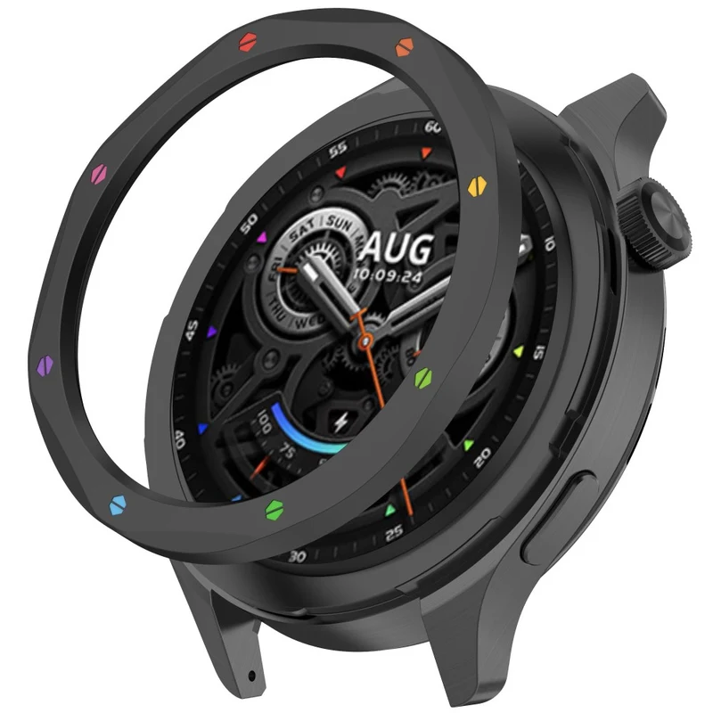 Auffallend Modisch Xiaomi Watch S3 Hülle mit Displayschutz in Metall
