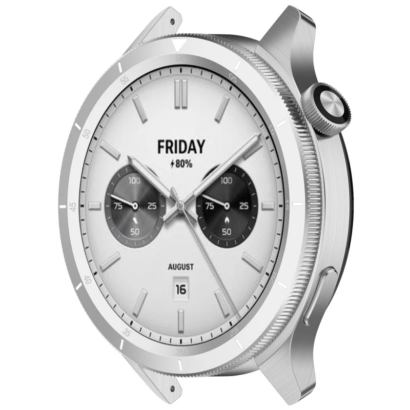 Auffallend Modisch Xiaomi Watch S3 Hülle mit Displayschutz in Metall