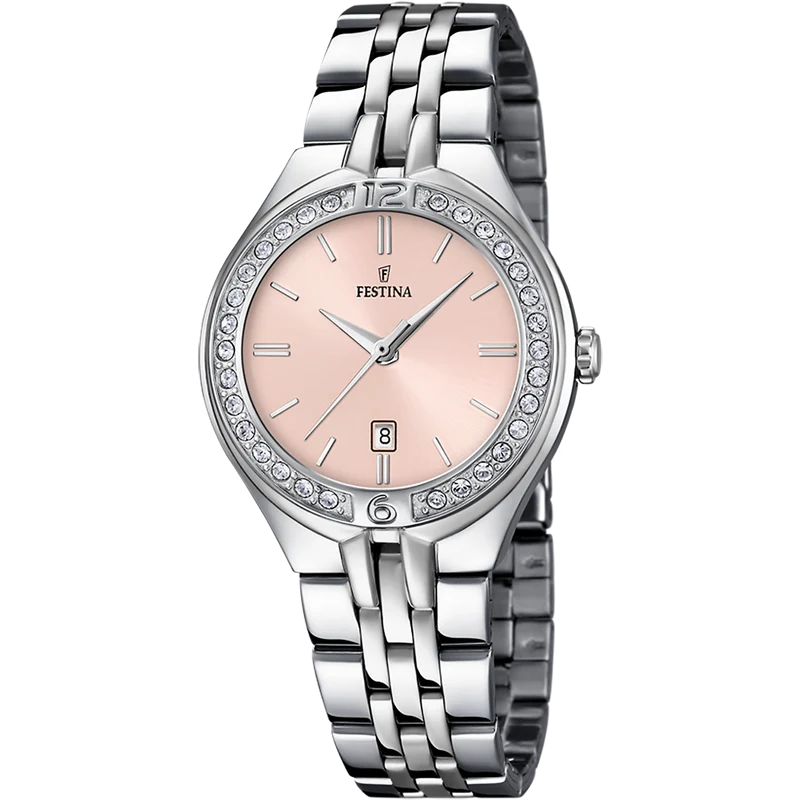 Festina Mademoiselle F16867/6 Damenuhr Rosa • Mineralglas • Quarzwerk MIYOTA