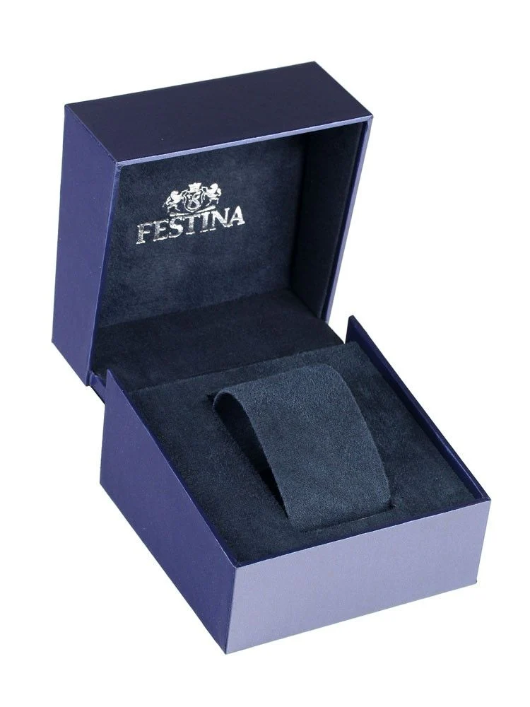 Festina Retro F16822/4 Herrenuhr Schwarz • Multifunktionswerk • Mineralglas