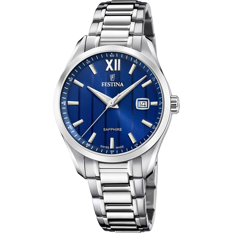Festina Swiss Made F20026/2 Herrenuhr • Saphirglas • Schweizer Quarzwerk