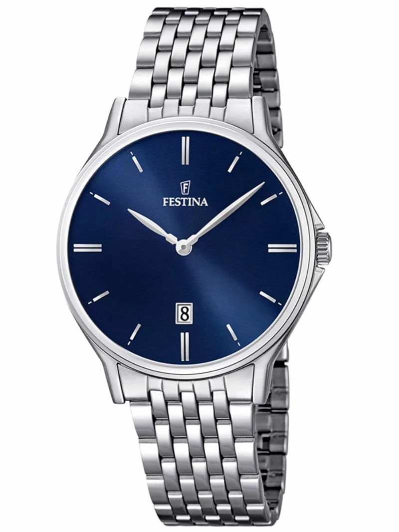 Festina Classics F16744/3 Herrenuhr Blau • Mineralglas • Japanisches Quarzwerk