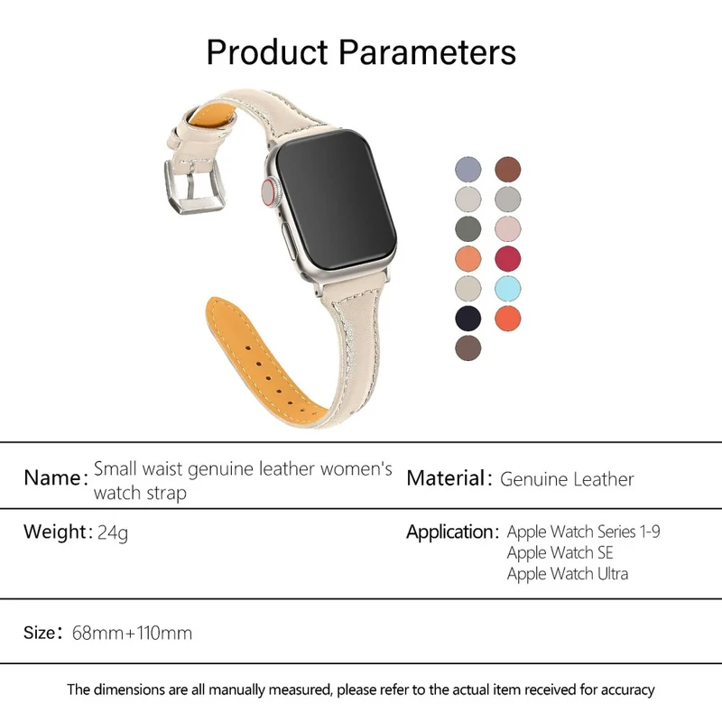 Super Süß Apple Smartwatch Echtes Leder Universell Armband