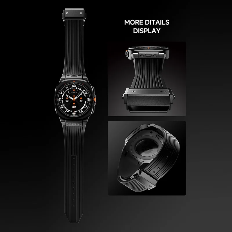 Super Bequem Samsung Galaxy Watch Ultra 47mm Silikon Armband