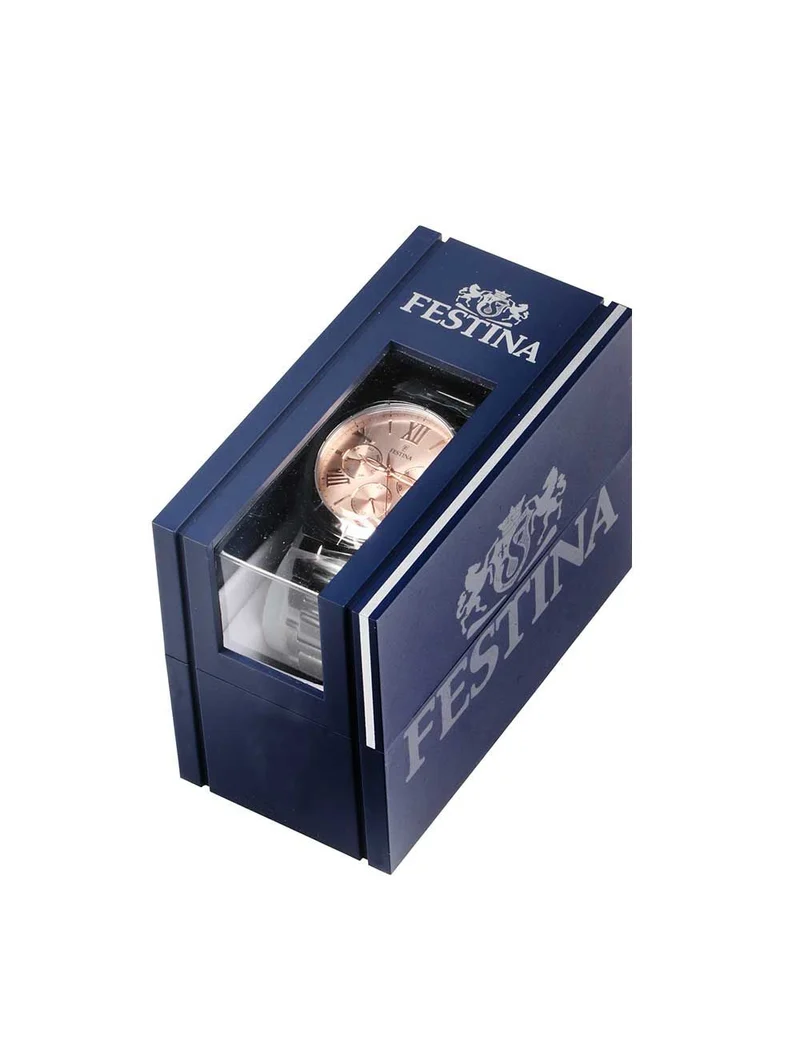 Festina Boyfriend F16716/3 Damenuhr Rosé • Mineralglas • Tag- und Datumsanzeige