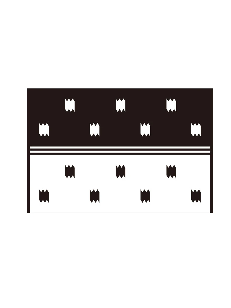 Abwaschbare Tischdecke mit kreisförmigem Retro-Print und PVC‑Beschichtung