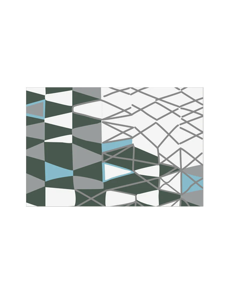 Abwaschbare Tischdecke mit kreisförmigem Retro-Print und PVC‑Beschichtung