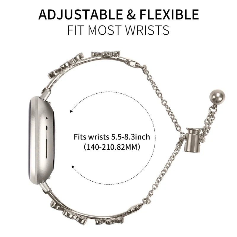 Mega Zuverlässig Fitbit Versa 4 / Fitbit Sense 2 Metall Universell Armband