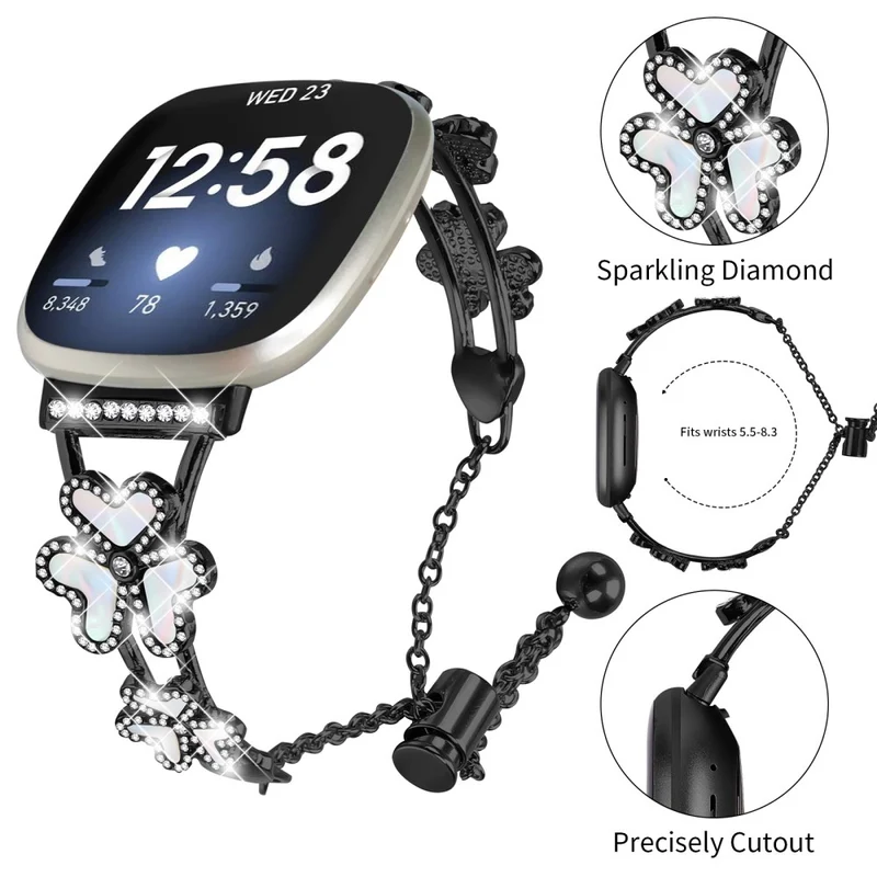 Mega Zuverlässig Fitbit Versa 4 / Fitbit Sense 2 Metall Universell Armband