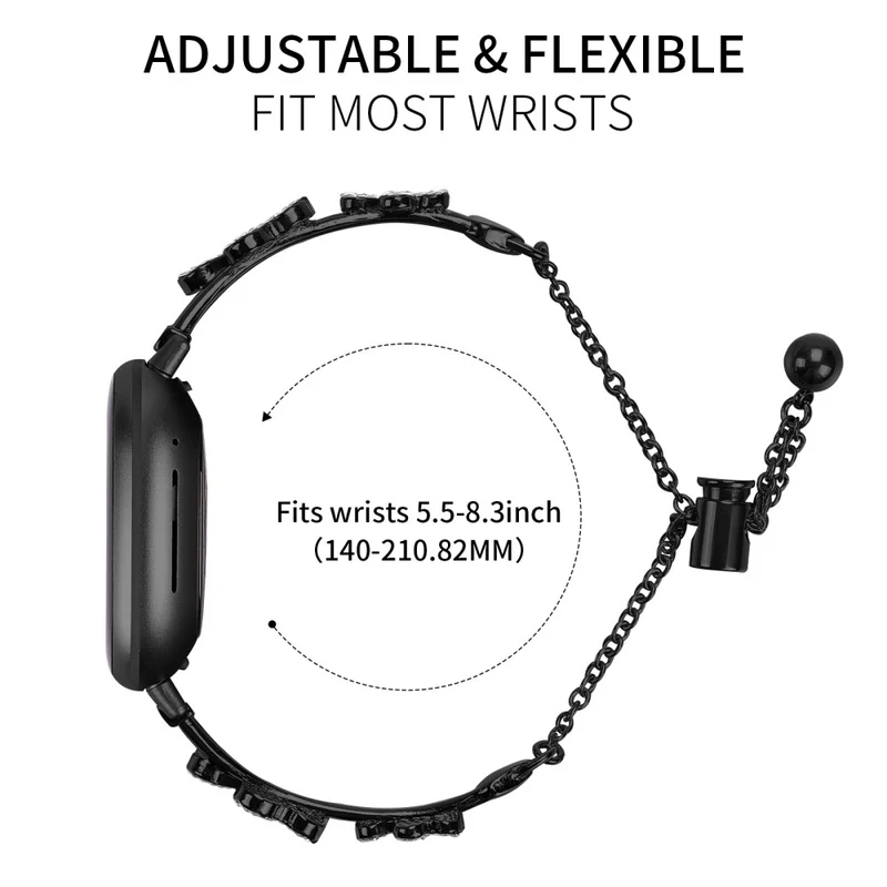 Mega Zuverlässig Fitbit Versa 4 / Fitbit Sense 2 Metall Universell Armband