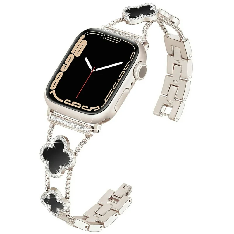 Bemerkenswert Reizvoll Apple Smartwatch Metall Und Strass Universell Armband