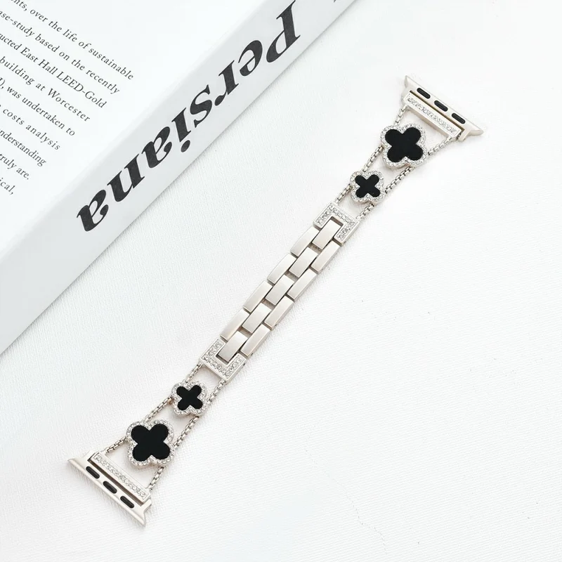 Bemerkenswert Reizvoll Apple Smartwatch Metall Und Strass Universell Armband