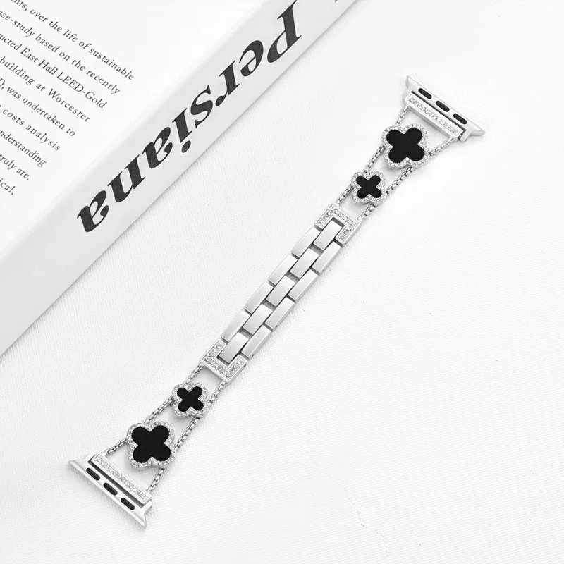 Bemerkenswert Reizvoll Apple Smartwatch Metall Und Strass Universell Armband