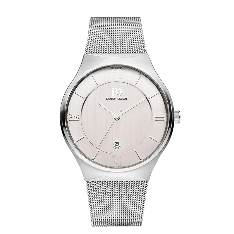 Danish Design Kalsoy IQ62Q1240 Armbanduhr Silber • Mineralglas • Datum-Funktion