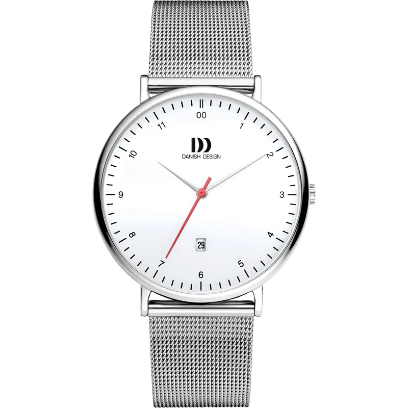 Danish Design IQ62Q1188 Herren • Mineralglas • Milanaise-Armband