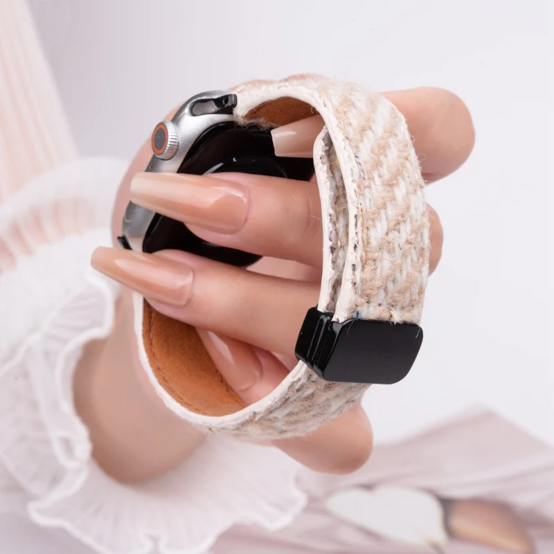 Wirklich Schön Apple Smartwatch Echtes Leder Universell Armband