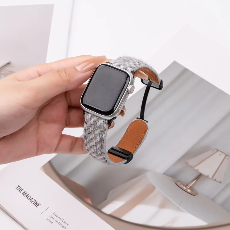 Wirklich Schön Apple Smartwatch Echtes Leder Universell Armband