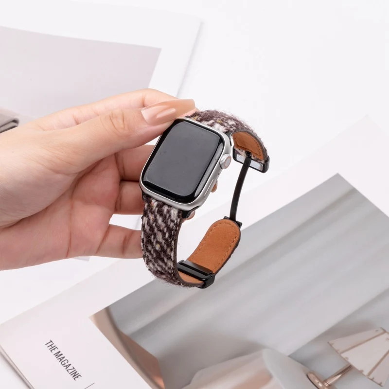 Wirklich Schön Apple Smartwatch Echtes Leder Universell Armband