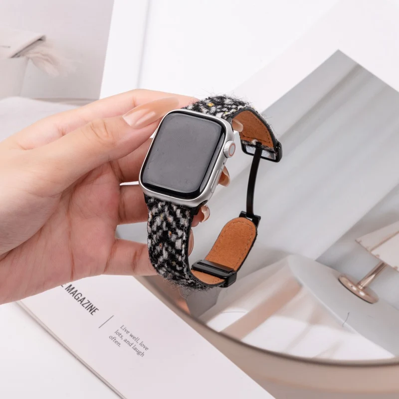 Wirklich Schön Apple Smartwatch Echtes Leder Universell Armband