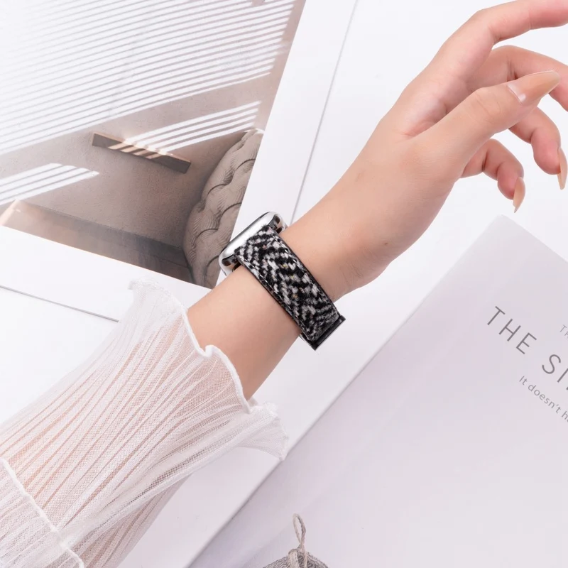 Wirklich Schön Apple Smartwatch Echtes Leder Universell Armband